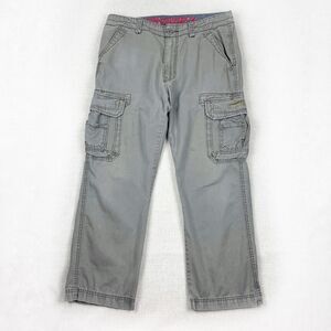 UNION BAY Vintage Cargo Pants Mens 34x30 90s Y2K Gray Baggy Skater Grunge